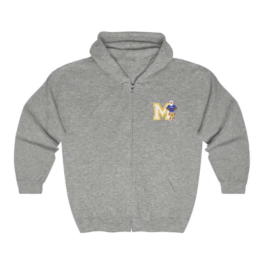 Adult Pocket Varsity Eagle Zip Up