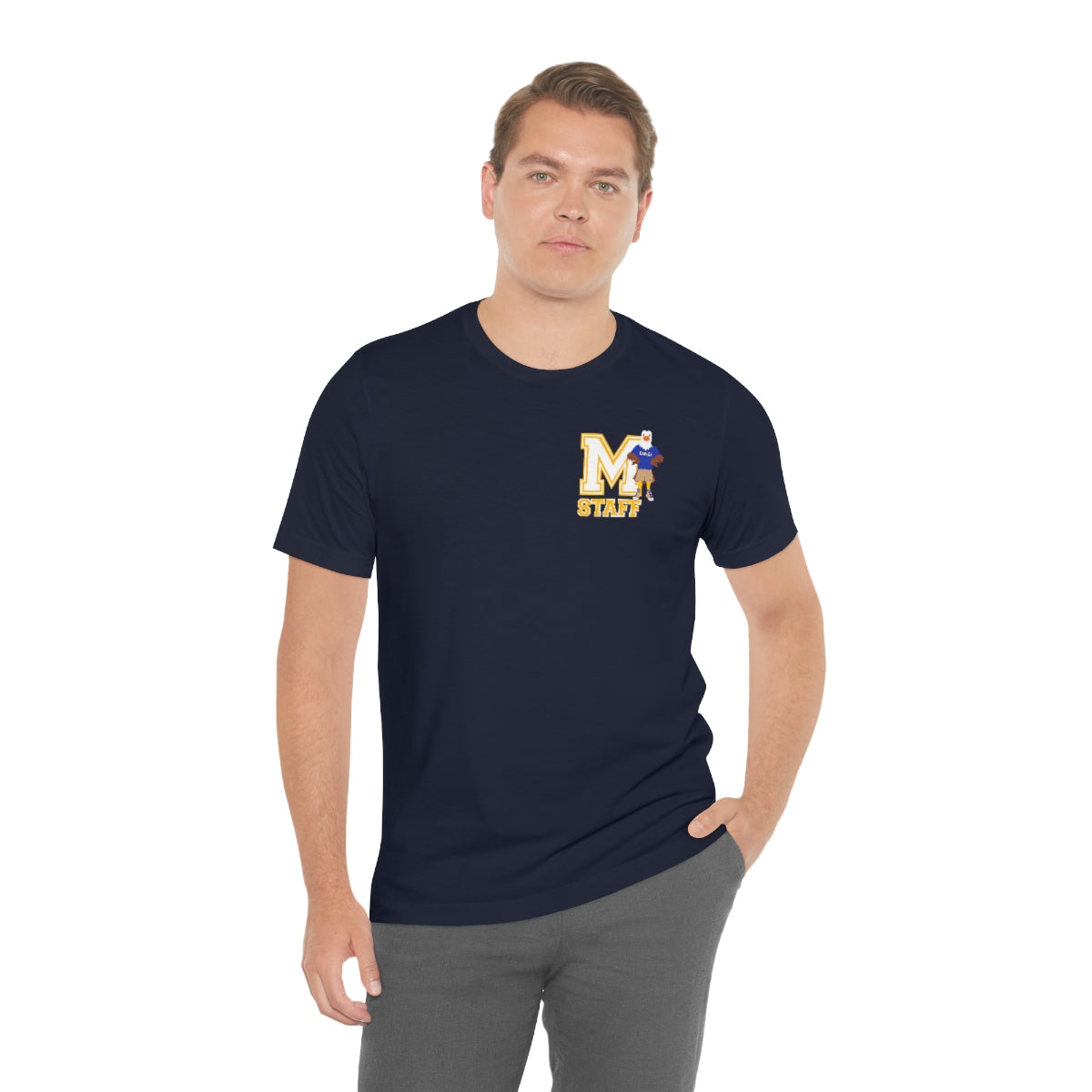 Adult Pocket Staff Varsity Eagle T-Shirt